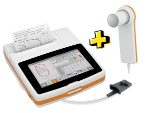 Spirometru cu ecran tactil