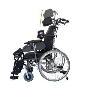 Scaun cu rotile ergonomic cu separator de picioare, frâne pentru însoțitor și centură de siguranță, DIONE – MOBIAK - Img 4