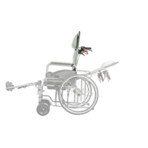 Scaun rabatabil cu rotile si comoda Proteus II Mobiak, 120 kg - Img 5