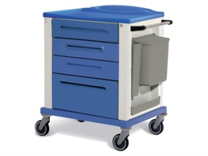 Cărucior medical - standard - albastru