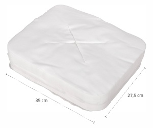 Huse unică folosință pentru față, material nețesut, Habys 27×35 cm, 100 buc - Img 2