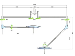 Lampa cu 28 leduri pentru perete cu baterii - Img 3