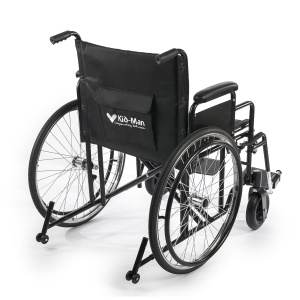 Scaun cu rotile STEELMAN XL, 51-55 cm, greutate maximă 180 kg, cu protecție la răsturnare - Img 2