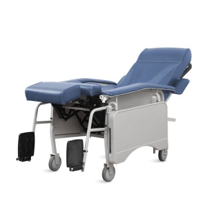 Scaun inclinabil manual 4 secțiuni, ergonomic pentru dializă și îngrijire, cu roți și cotieră – SAIKANG - Img 2