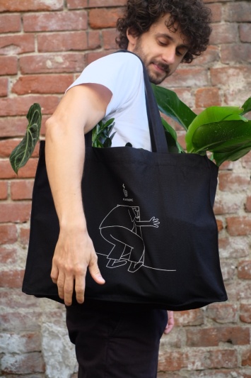 Totebag Plantropic - Negru - Img 4