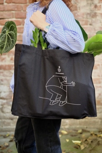 Totebag Plantropic - Negru