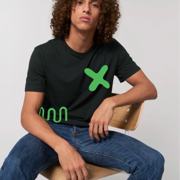 Tricou COMM/UNITY Negru/Verde - Unisex - Img 1