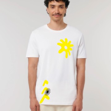 Tricou COMM/UNITY Alb/Galben - Unisex - Img 2