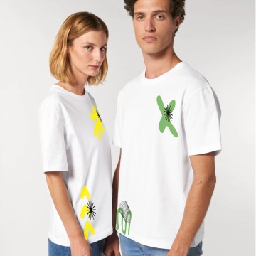 Tricou COMM/UNITY Alb/Verde - Unisex - Img 2