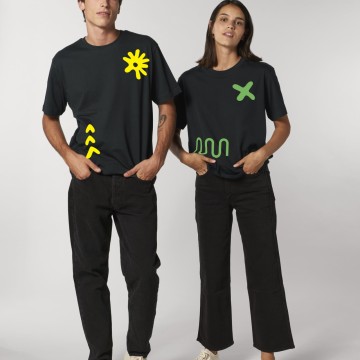 Tricou COMM/UNITY Negru/Galben - Unisex - Img 3