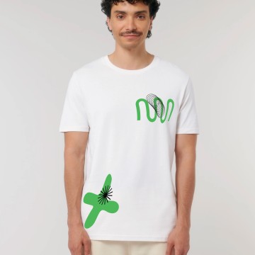 Tricou COMM/UNITY Alb/Verde - Unisex - Img 1