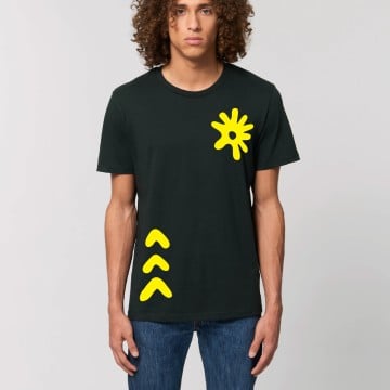 Tricou COMM/UNITY Negru/Galben - Unisex - Img 1