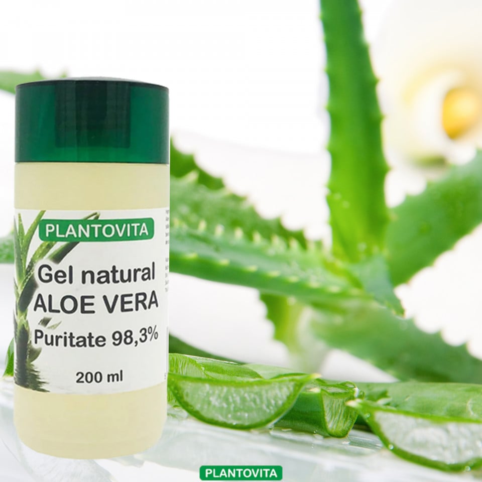 Gel Natural cu Aloe Vera, Puritate 98,3% - 200 ml