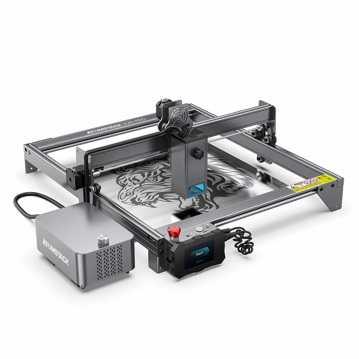Masina CNC de gravat si taiat cu laser quad ATOMSTACK X20 Pro
