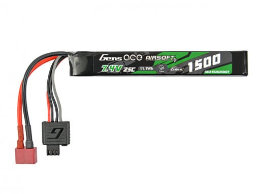 Acumulator LiPo GENS ACE G-Tech Airsoft 7.4 V/ 1500 mA/ 25C DEANS