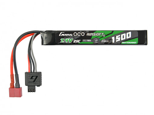 GENS ACE G-Tech Airsoft 7.4 V/ 1500 mA/ 25C DEANS GENS ACE G-Tech Airsoft 7.4 V/ 1500 mA/ 25C DEANS LiPo akkumulátorok - Img 1
