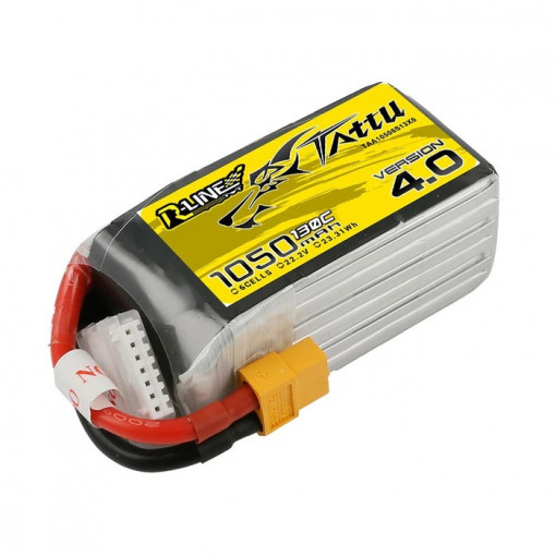 LiPo akkumulátor TATTU R-Line V4 22.2 V/ 1050 mA/ 130C