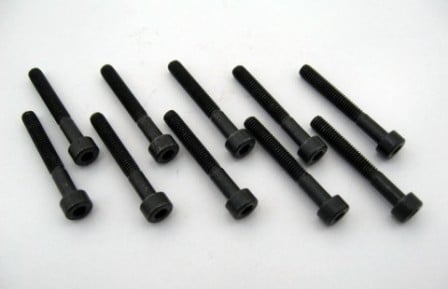 Surub negru partial filetat cap imbus M3 x 30 mm (10 buc)