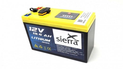 Baterie Li-Ion 12V / 19.6A pentru navomodel de nadit, cu indicator de nivel