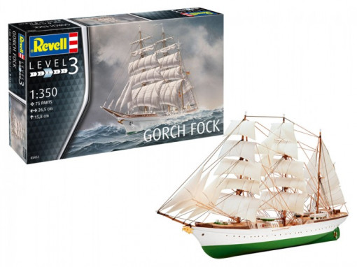 Navomodel macheta Revell GORCH FOCK Kit 1:350 (265 mm)