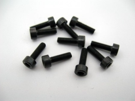 Surub negru cap imbus M3 x 10 mm (10 buc)