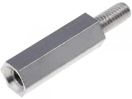 Distantier metalic filet int/ext M3 x 15 mm (10 buc)