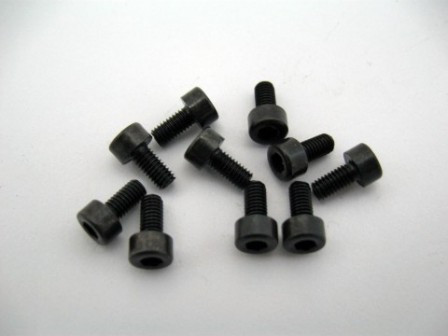 Fekete M3 x 6 mm-es csavar (10 db)