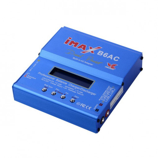 Incarcator universal IMAX B6 AC Dual Power, putere 80W, pentru acumulatori LiPo/ LiIon/ LiFe/ NiCd/ NiMH/ Plumb