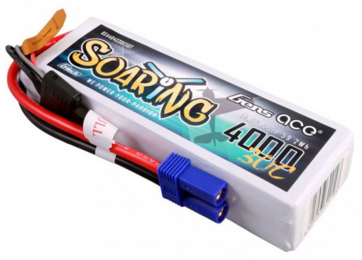 Acumulator LiPo GENS ACE G-Tech Soaring 14.8 V/ 4000 mA/ 30C EC5