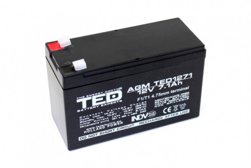 Acumulator Pb-Acid 12 V/ 7.1 A