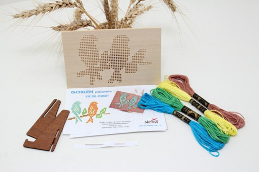 Goblen PASARELE kit de cusut pe placa din lemn obechi