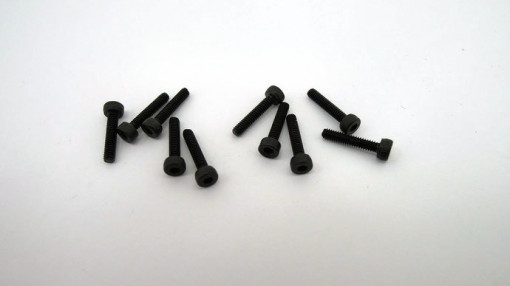 Surub negru cap imbus M2 x 10 mm (10 buc)