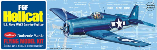 Aeromodel zbor liber GRUMMAN F6F HELLCAT KIT (420 mm)