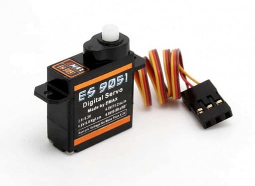 Servo PICO Emax ES9051 0.8 Kg-cm/ 0.09s Digital, cu set de accesorii