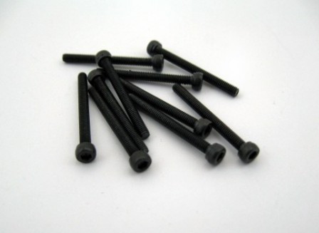 Surub negru cap imbus M2.5 x 25 mm (10 buc)