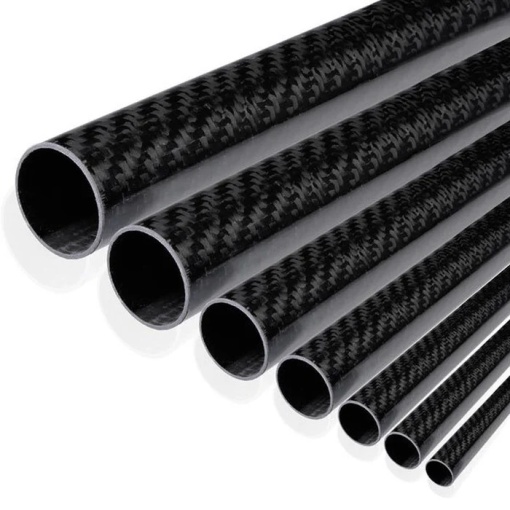 Teava rotunda carbon D16 x d12 x 1000 mm roll-wrapped