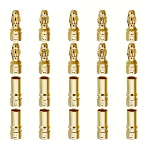 Conectori bullet CT-3.5 auriti (10M + 10T)