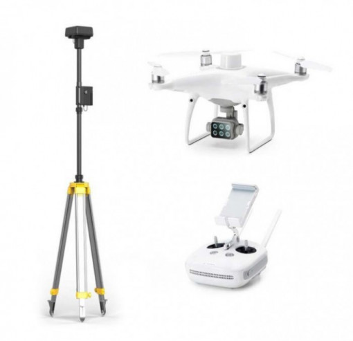 DJI Phantom 4 multispektrális drón a D-RTK2 mobilállomással kombinálva (Enterprise)