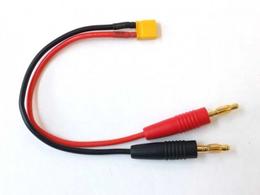 Cablu de incarcare XT30 tata la Conectori Banana 4 mm