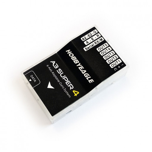 Stabilizator de zbor EAGLE A3 Super 4, cu gyro pe 6 axe, pentru avioane (card de programare inclus)