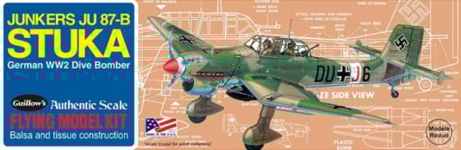 Aeromodel zbor liber JUNKERS JU-87B STUKA KIT (420 mm)