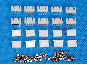 Conectori egalizare JST XH cu 4 pini pentru acumulatori LiPo 3S 11.1V (10 perechi)