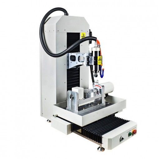 Freza (router) 5 axe 300x400mm cu motor 2200/3200W, MACH3/DSP/RTCP/Auto-change tool, motoare stepper/ servo, racire cu apa