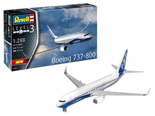 Macheta avion Revell Boeing 737-800, scara 1:288, KIT