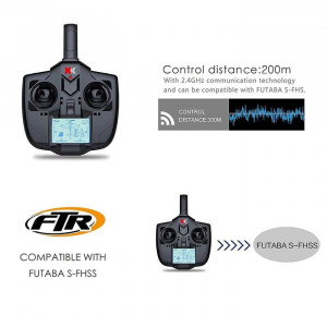 Aeromodel avion WLToys XK A800 RTF complet echipat, cu stabilizator electronic (780 mm) - Img 9