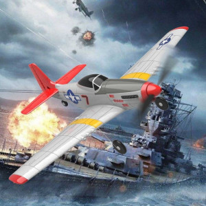 Aeromodel cu radiocomanda MINI MUSTANG P51D RTF cu stabilizator electronic (400 mm) - Img 10
