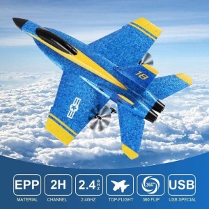 Aeromodel F-18, complet echipat, cu stabilizator electronic, 2.4 GHz (290 mm) - Img 2