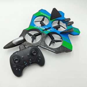 Avion quadcopter PIONEER FALCON, complet echipat, camera video, stabilizatore electronica, rotire 360 grade si lumini LED, 2.4GHz (250 mm) - Img 9