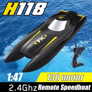 Barca MINI BOAT catamaran cu telecomanda, complet echipata, doua motoare, viteza 15 km/h, 230 mm - Img 2