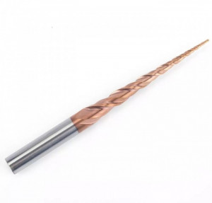 Bit frezare Ball End conic R2 x 60 x D6 x L100 (Tapered Ball Nose) - Img 2